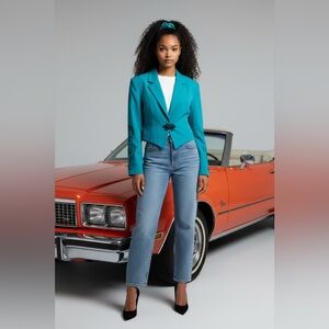 Christina cropped vintage 90s jacket